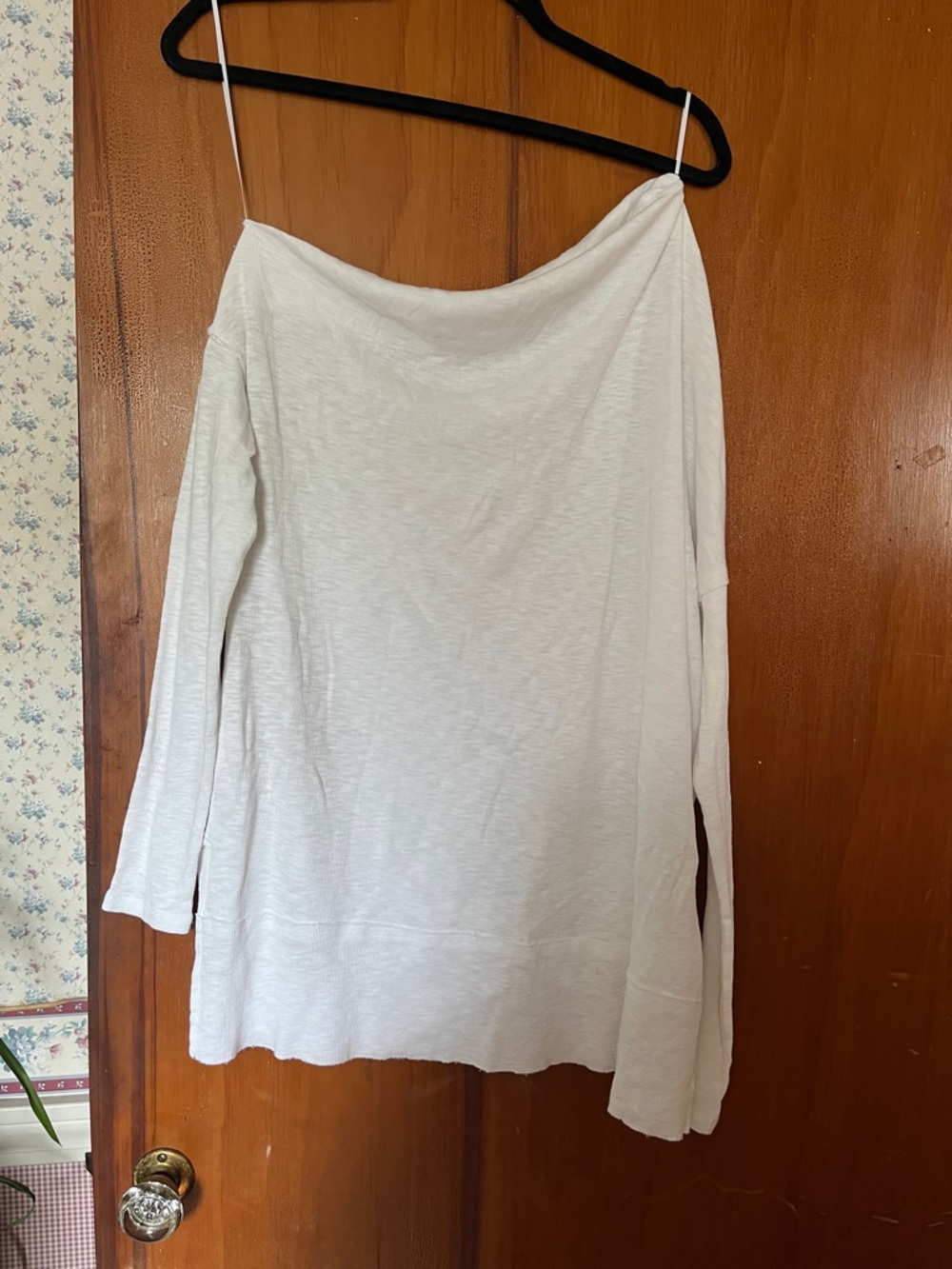 We The Free White Off-Shoulder Lightweight Tunic